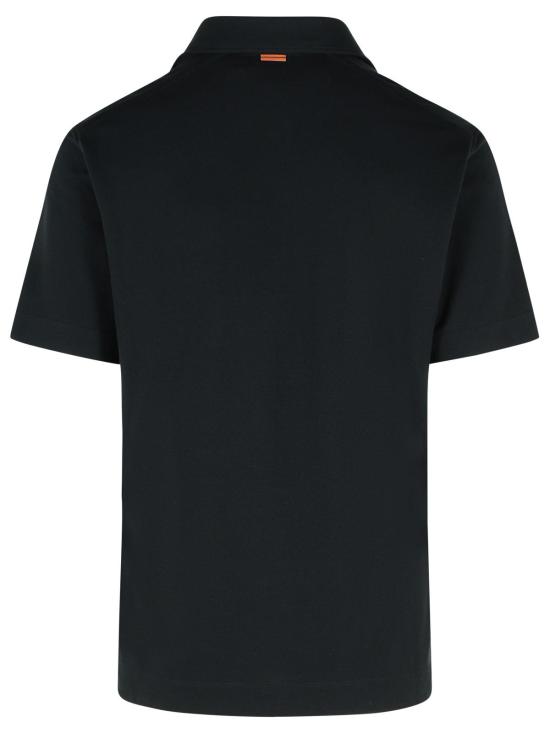 25FW 에르메네질도제냐 폴로 티셔츠 RUG392A2 G752K09 Black - ERMENEGILDO ZEGNA
