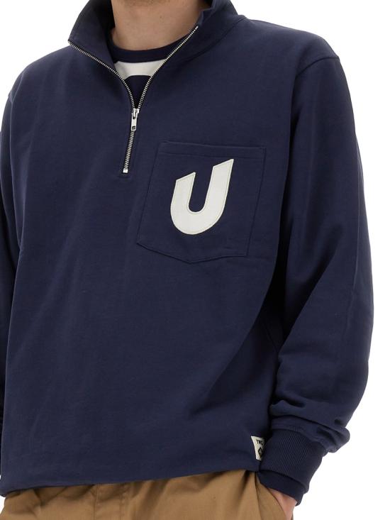  엄브로 집업 니트 UMJM0646 OGKNAVY BLUE - UMBRO