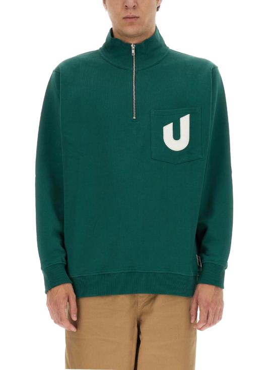  엄브로 집업 니트 UMJM0646 OGLFOREST GREEN