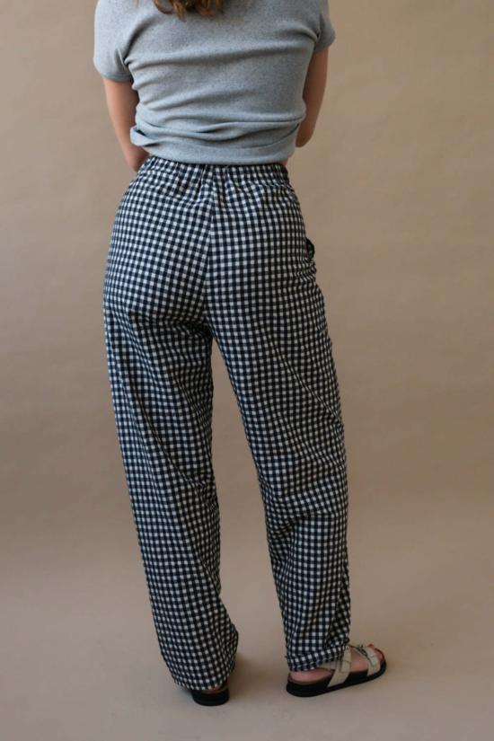  리타 팬츠 로우 셉  블랙 깅엄 - RITA