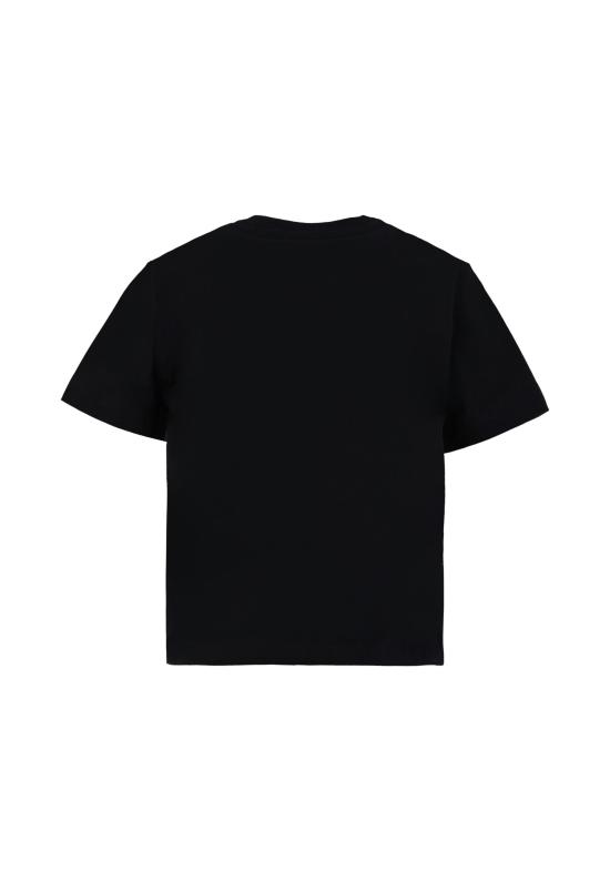 25FW [키즈] 모스키노 티셔츠 HMM05G LAA10 60100 BLACK - MOSCHINO