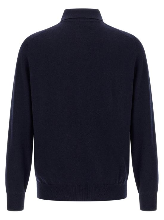 25FW 브루넬로 쿠치넬리 폴로 티셔츠 M2200295CW425 BLUE - BRUNELLO CUCINELLI