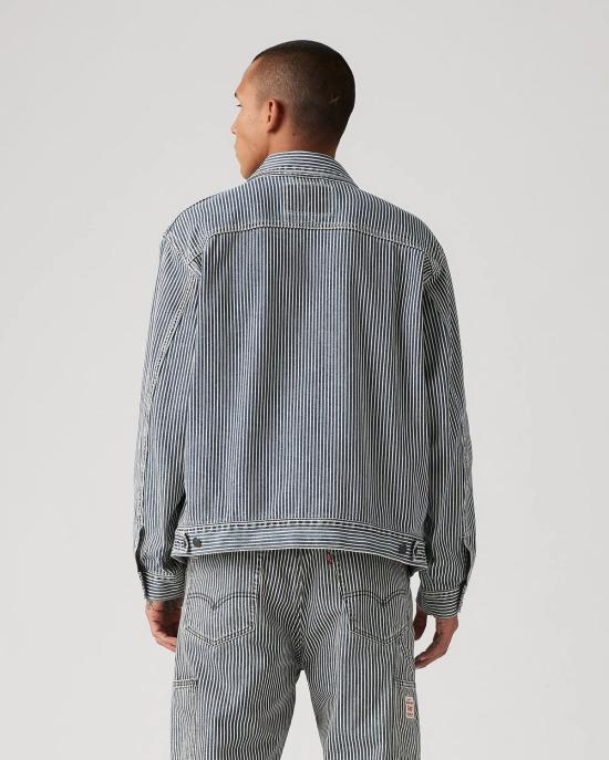  리바이스 데님 자켓 Levi's Sunrise Trucker Jacket 표백 Boulevard Stripe - LEVI'S