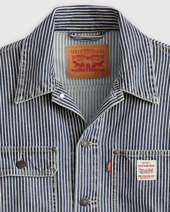  리바이스 데님 자켓 Levi's Sunrise Trucker Jacket 표백 Boulevard Stripe - LEVI'S