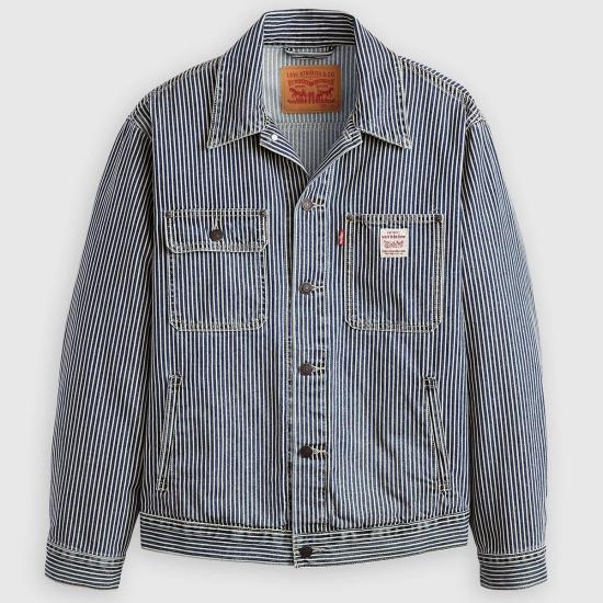  리바이스 데님 자켓 Levi's Sunrise Trucker Jacket 표백 Boulevard Stripe - LEVI'S