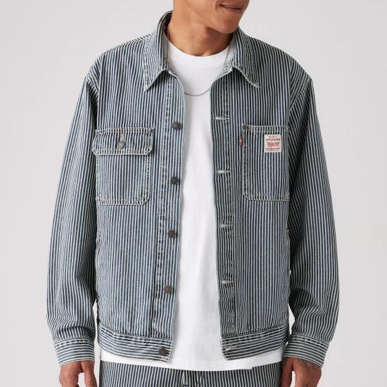  리바이스 데님 자켓 Levi's Sunrise Trucker Jacket 표백 Boulevard Stripe