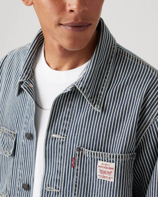  리바이스 데님 자켓 Levi's Sunrise Trucker Jacket 표백 Boulevard Stripe - LEVI'S