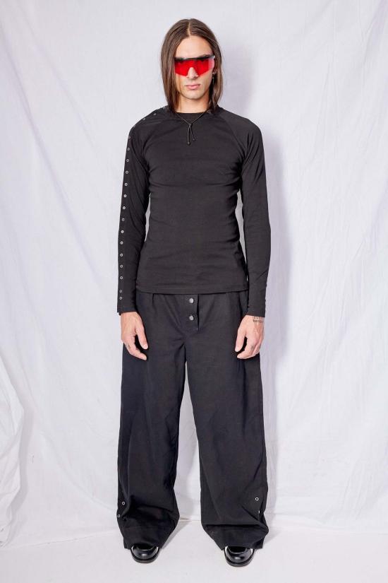  Burrough 긴팔 티셔츠 버로우 리브드 라글런 롱슬리브 탑 - OTHER BRANDS