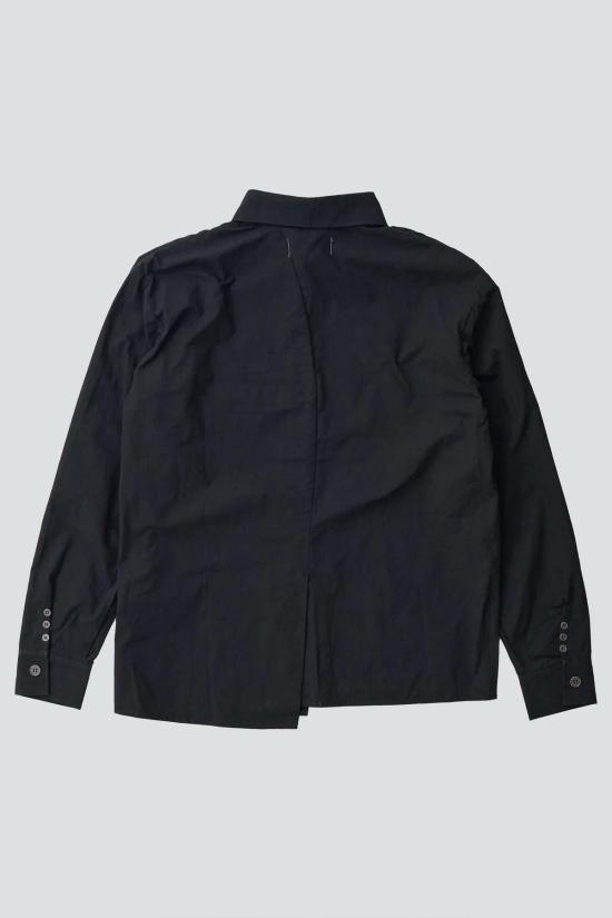  Burrough 긴팔 셔츠 버로우 비대칭  블랙 - OTHER BRANDS