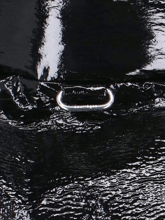 25FW 쿠레쥬 바이닐 숏 푸퍼 자켓  323CMA106VY0016 9999 Black - COURREGES