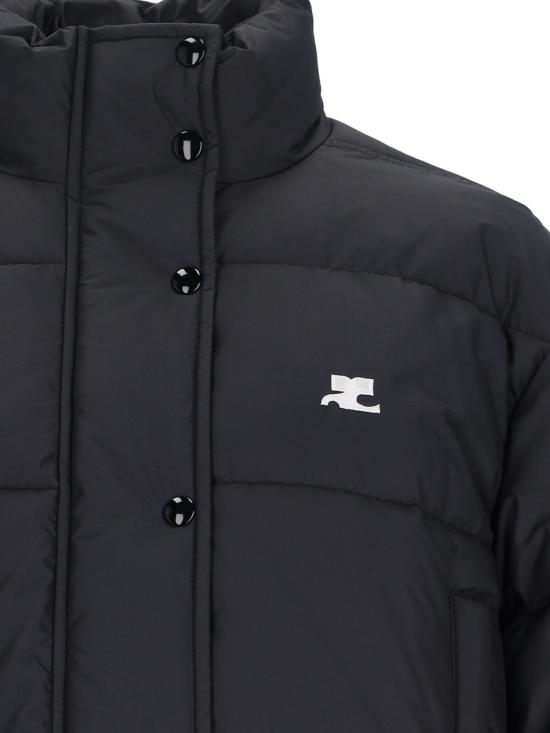 25FW 쿠레쥬 숏패딩 323CMA106PL0112 9999 Black - COURREGES
