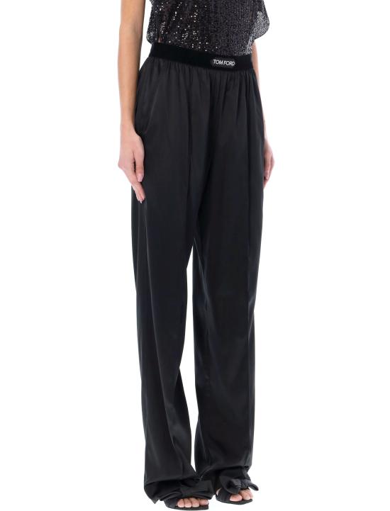 25FW 톰포드 로고 밴딩 파자마 팬츠 PAW397FAX881 LB999 Nero - TOMFORD