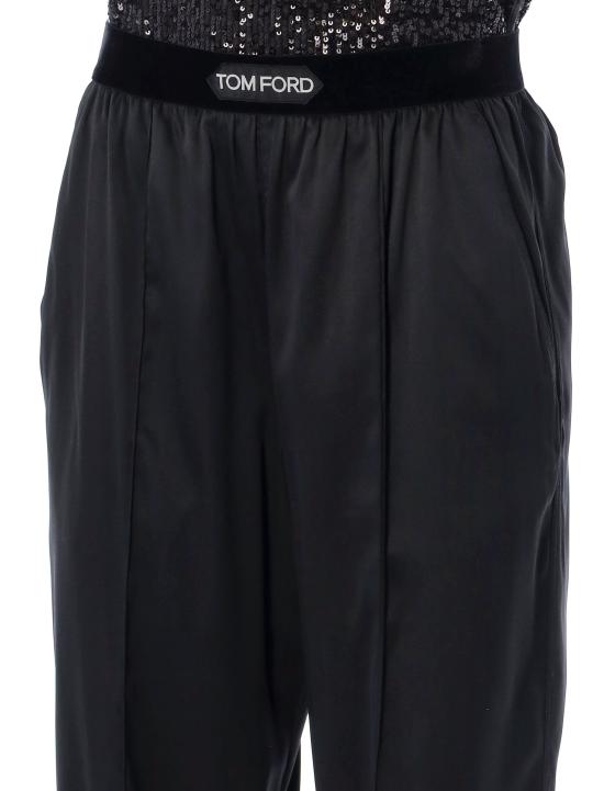 25FW 톰포드 로고 밴딩 파자마 팬츠 PAW397FAX881 LB999 Nero - TOMFORD