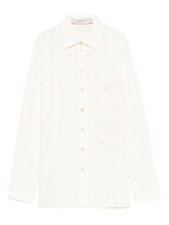 25FW 골든구스 가디건 GWP02481 P00215220102 Antique white - GOLDEN GOOSE