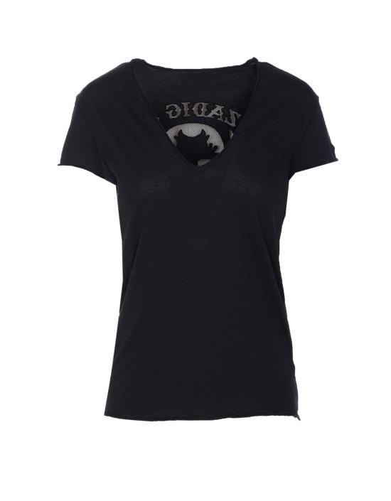 25FW 자딕앤볼테르 반팔 티셔츠 JWTS02820 011 Black