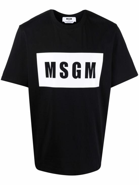 25FW 엠에스지엠 반팔 티셔츠 2000MM520 20000299 Black - MSGM