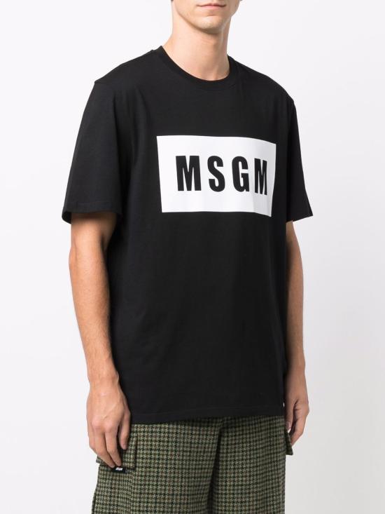 25FW 엠에스지엠 반팔 티셔츠 2000MM520 20000299 Black - MSGM