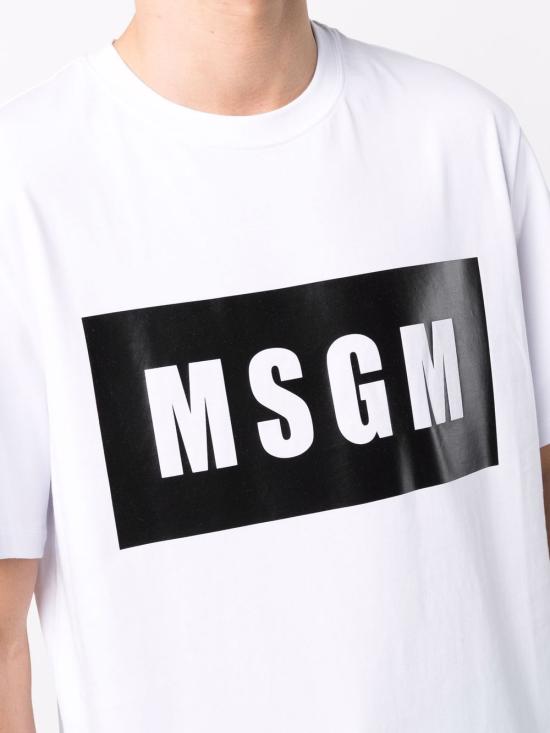 25FW 엠에스지엠 반팔 티셔츠 2000MM520 20000201 White - MSGM