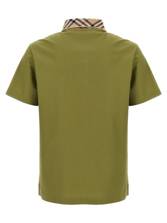25FW 버버리 체크 칼라 코튼 폴로 셔츠 8110946ESTATE - BURBERRY