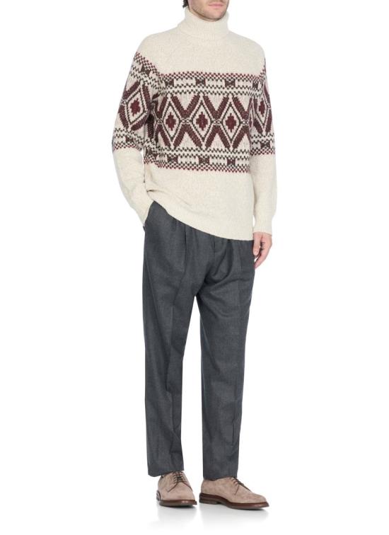 25FW 브루넬로 쿠치넬리 터틀넥 MRI505403CPW29 Beige - BRUNELLO CUCINELLI
