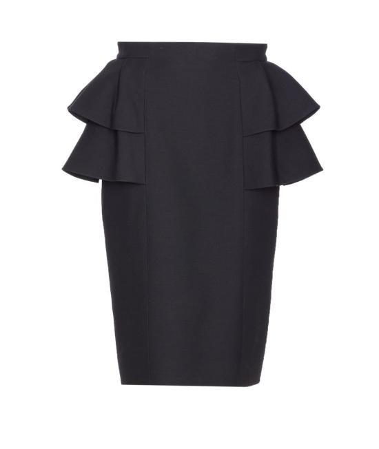 25FW 발렌티노 가라바니 미디 스커트 RADJ51CF0NO Black