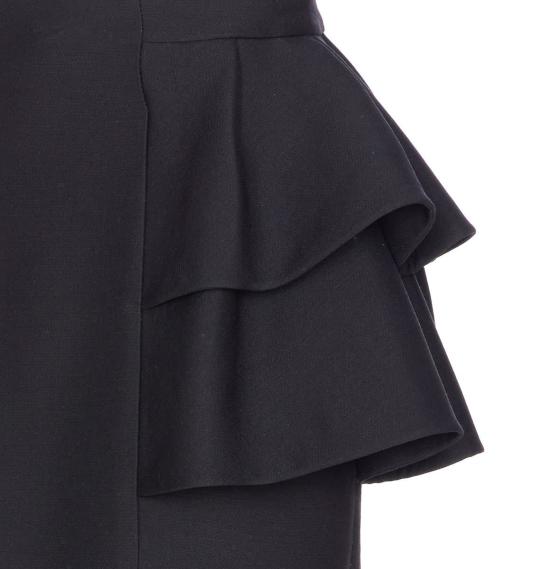 25FW 발렌티노 가라바니 미디 스커트 RADJ51CF0NO Black - VALENTINO GARAVANI