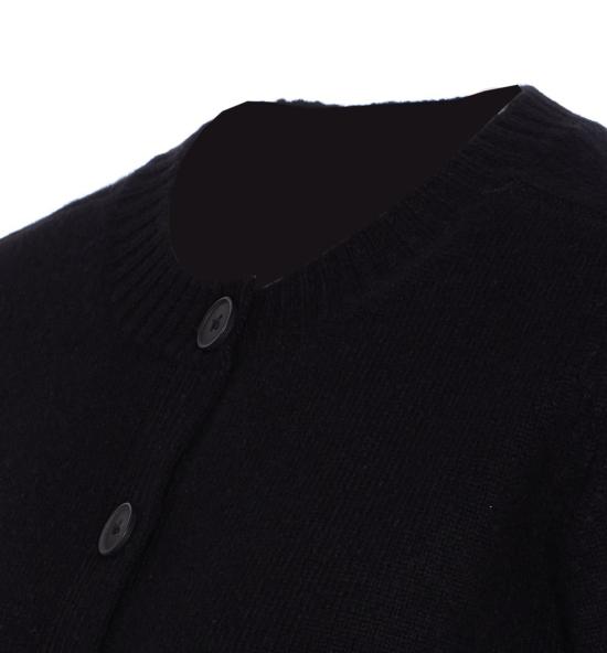 25FW 루루 드 세종 가디건 ZEPHIR LDSBLACK Black - LOULOU DE SAISON