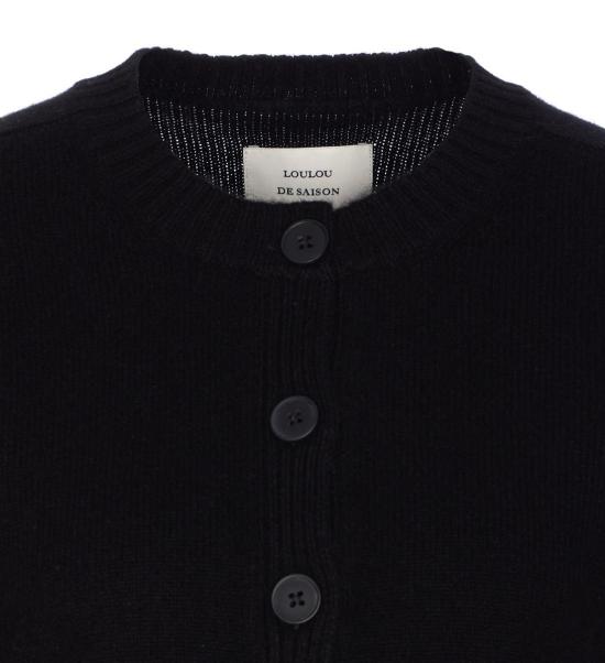 25FW 루루 드 세종 가디건 ZEPHIR LDSBLACK Black - LOULOU DE SAISON