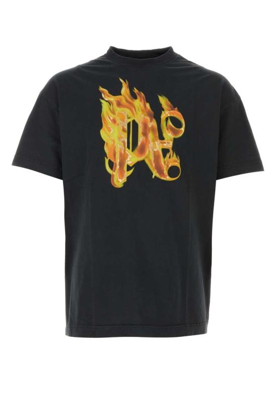 25FW 팜앤젤스 반팔 티셔츠 PMAA072R24JER0011076 Black