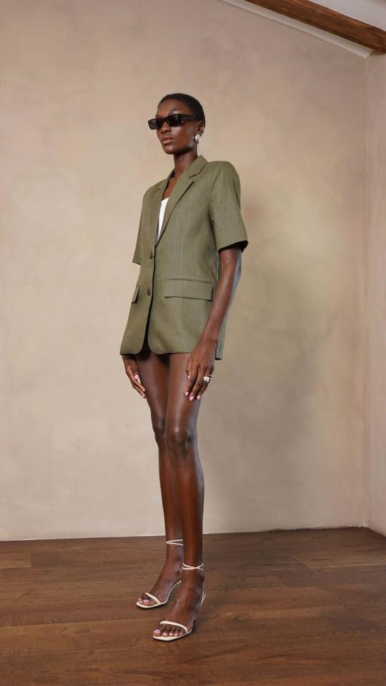  파렌테지 수트 자켓 렐레 블레이저 올리브 - PARENTEZI