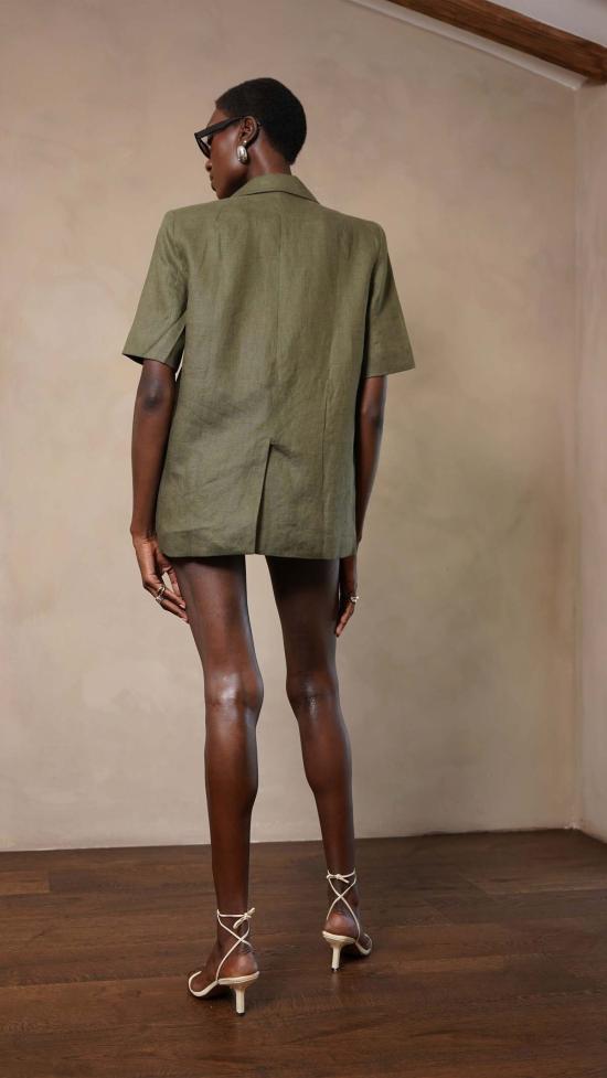  파렌테지 수트 자켓 렐레 블레이저 올리브 - PARENTEZI