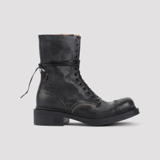 26SS 미우미우 부츠 5U316EFG0352KJ F0002 BLACK - MIU MIU