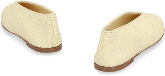 25FW 보테가베네타 로사 발레리나 플랫 슈즈 837887V4VE07138 Yellow - BOTTEGA VENETA
