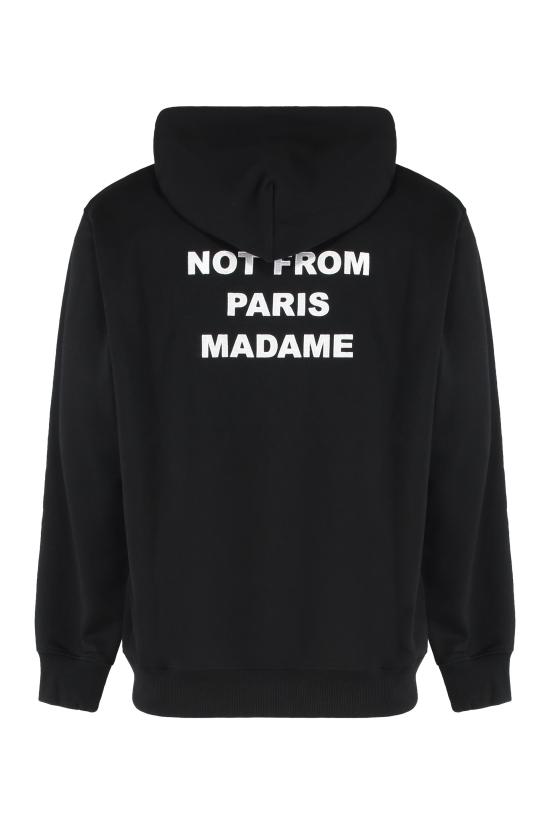  드롤드무슈 후드 티셔츠 PERMHO162CO127BL black - DROLE DE MONSIEUR