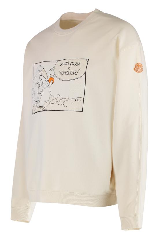 25FW 몽클레어 긴팔 티셔츠 K24028G0000289AUJ02B Ivory - MONCLER