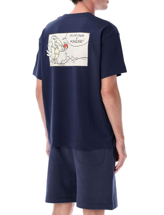 25FW 몽클레어 반팔 티셔츠 K24028C0000289AZ9786 blue - MONCLER