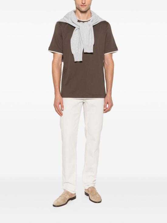 25FW 브루넬로 쿠치넬리 스트레이트 팬츠 M277UD3210C7024 GREY - BRUNELLO CUCINELLI