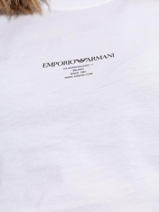 25FW 엠포리오 아르마니 반팔 티셔츠 EW002837AF12597U0002 WHITE - EMPORIO ARMANI