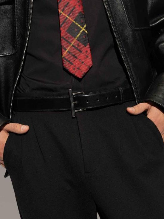 25SS 알렉산더 맥퀸 가죽 벨트 8052051AAT21000 Black - ALEXANDER MCQUEEN