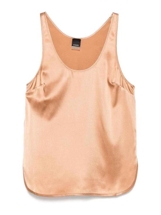  핑코 민소매 티셔츠 104670A2JRL17 Brown