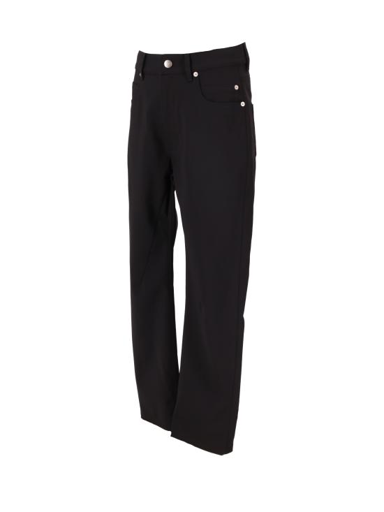 25SS 릭 오웬스 스트레이트 팬츠 RP01E7324ZL 09 BLACK - RICK OWENS