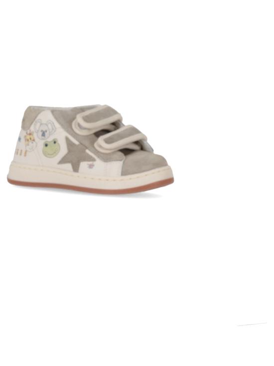 24FW [주니어] 골든구스 JUNE 준 벨크로 스니커즈 GJF00386F006107 10421 WHITE ICE MULTICOLOR - GOLDEN GOOSE