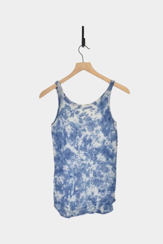  이치 앤티퀴트 민소매 티셔츠 천연 핸드 다이 2웨이 탱크탑 타이 다이 - ICHI ANTIQUITES