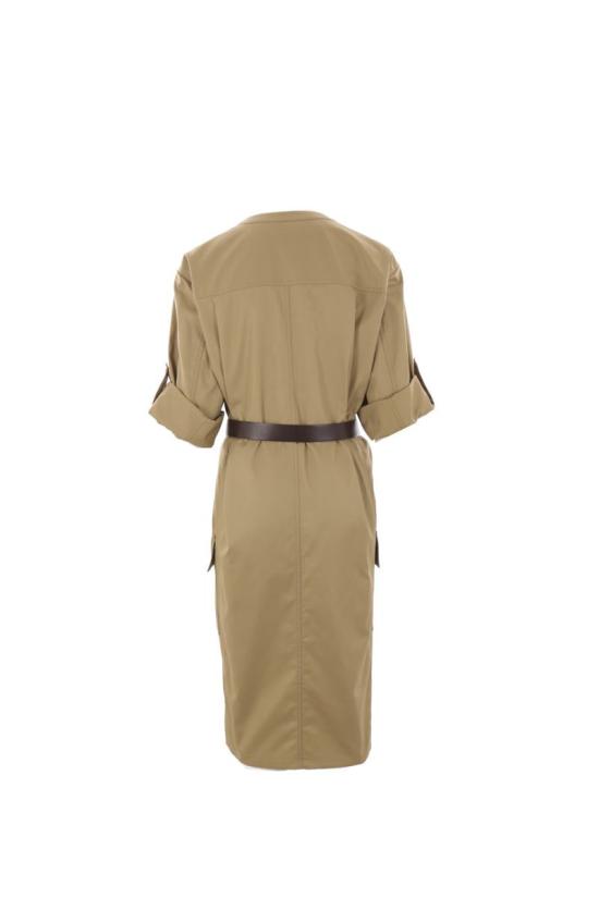  생로랑 원피스 786339Y3A992611 Beige - SAINT LAURENT