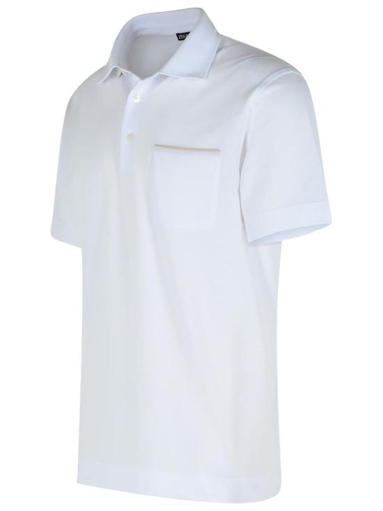 25FW 에르메네질도제냐 폴로 티셔츠 RUG392A2 G752N00 WHITE - ERMENEGILDO ZEGNA