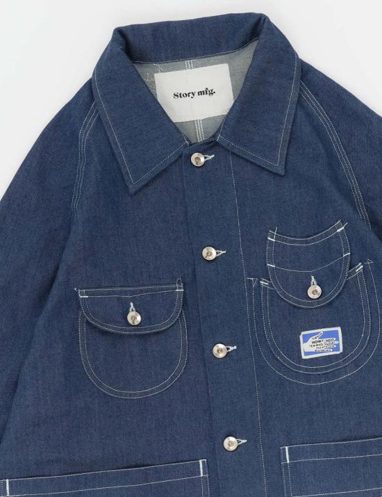  스토리엠에프지 데님 자켓 스토리 매니지먼트 서킷 재킷 웡키 웨어 - STORY MFG