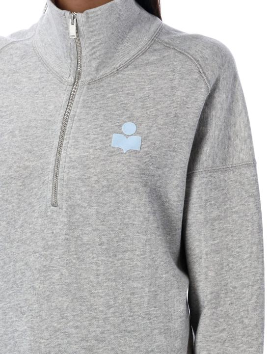 25FW 이자벨마랑에뚜왈 니트웨어 SW0093FAA1M07E GYIB GREY ICE BLUE - ISABEL MARANT ETOILE