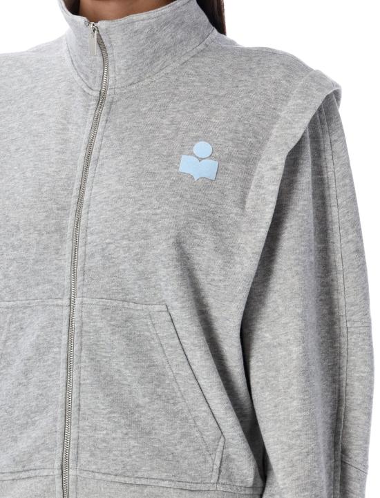 25FW 이자벨마랑에뚜왈 니트웨어 SW0159FAA1M07E GYIB GREY ICE BLUE - ISABEL MARANT ETOILE