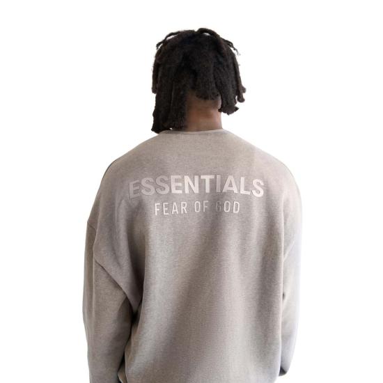  피어오브갓 긴팔 티셔츠 Fear Of God 모던 핏 플리스 크루넥 홈스테드 헤더 - FEAR OF GOD