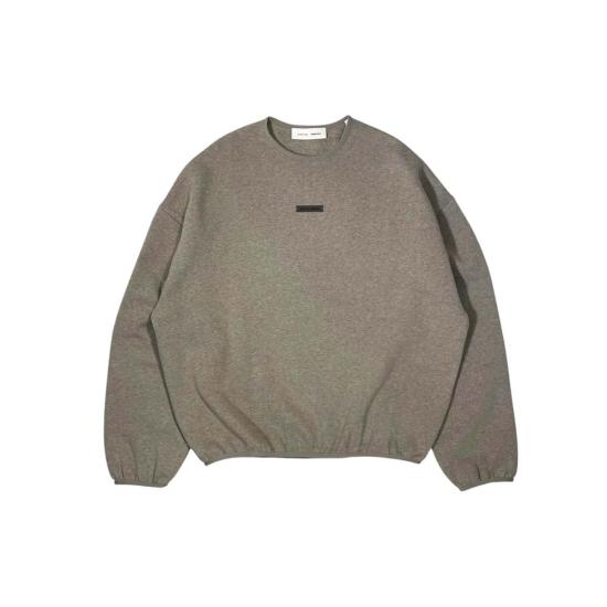  피어오브갓 긴팔 티셔츠 Fear Of God 모던 핏 플리스 크루넥 홈스테드 헤더 - FEAR OF GOD
